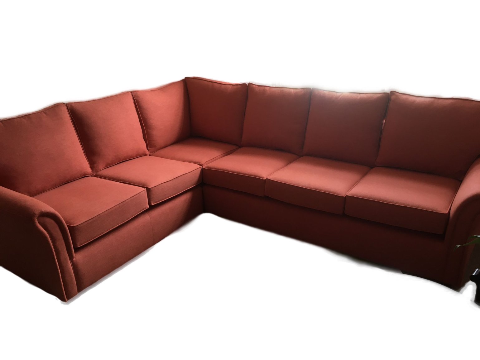 crafted in to a cornersofa